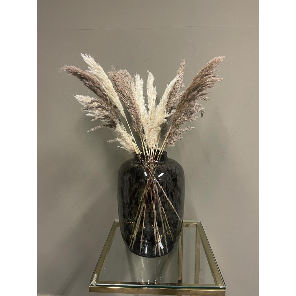 Cheetah Vase Smoke Medium