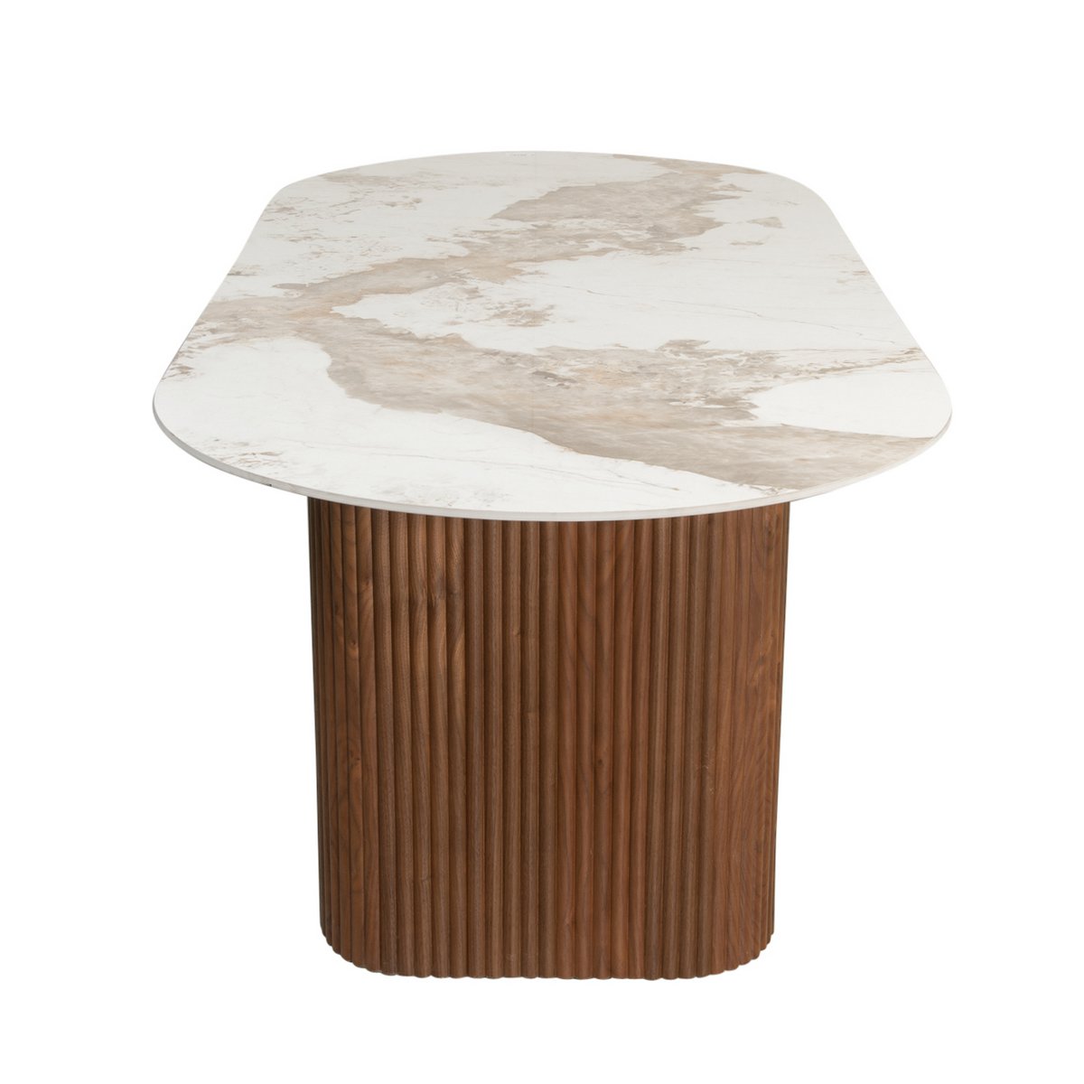 Urban Chique Esstisch aus Keramik und Marmor