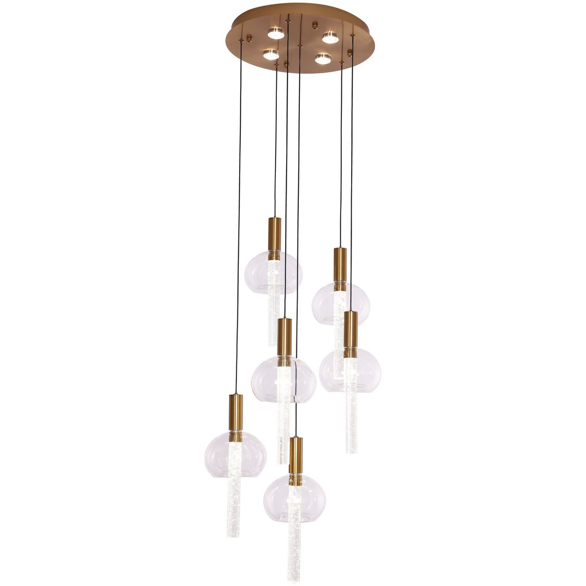 Hanging Lamp Tubey Kupfer Gold | 6 - 40 cm
