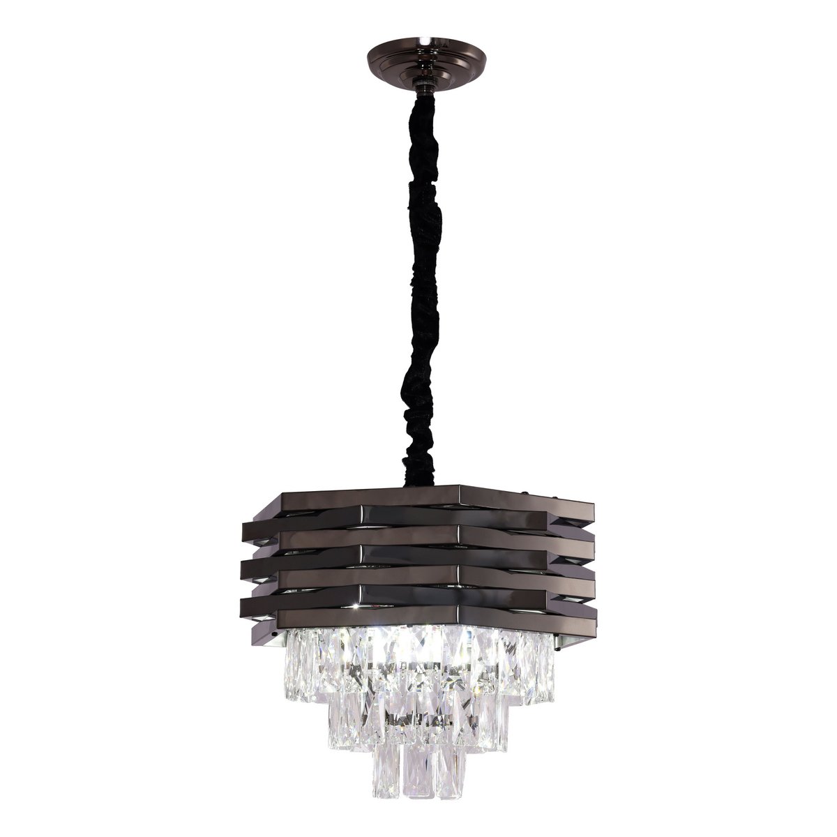 Hanglamp Crystal Black | 40 cm