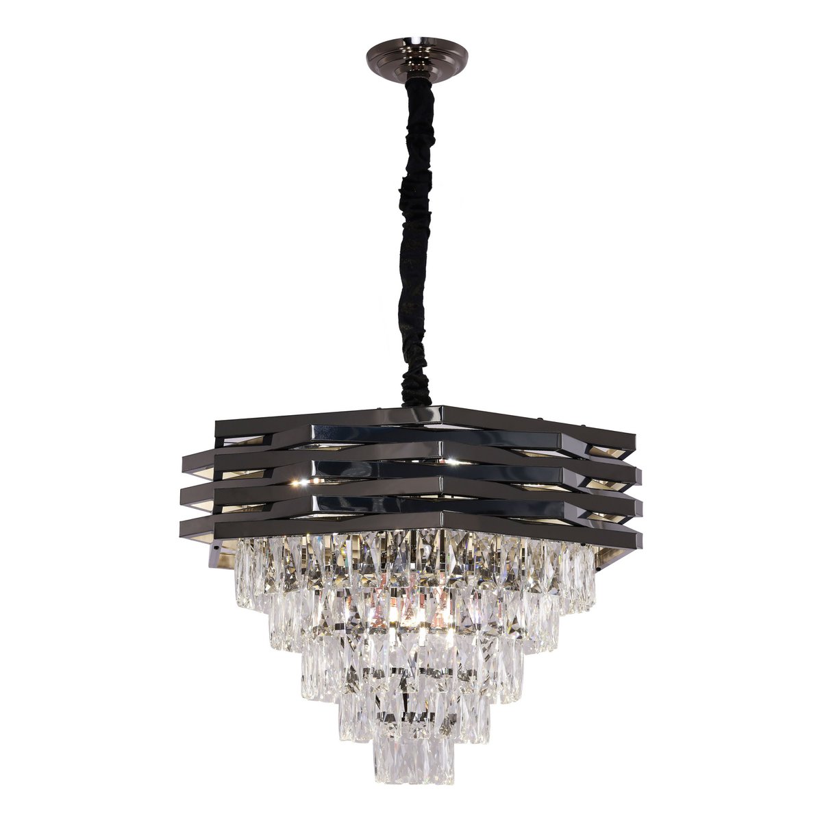 Kristallschwarz Hanging Lampe | 60 cm