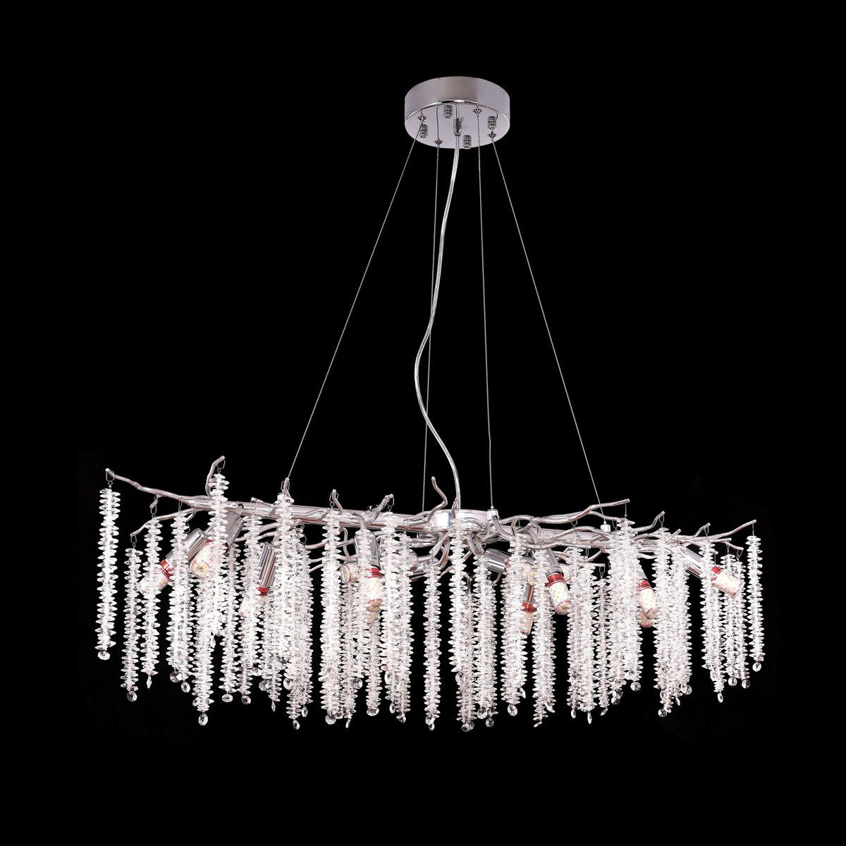 Hanging Lamp Frost Silber 100x40 cm