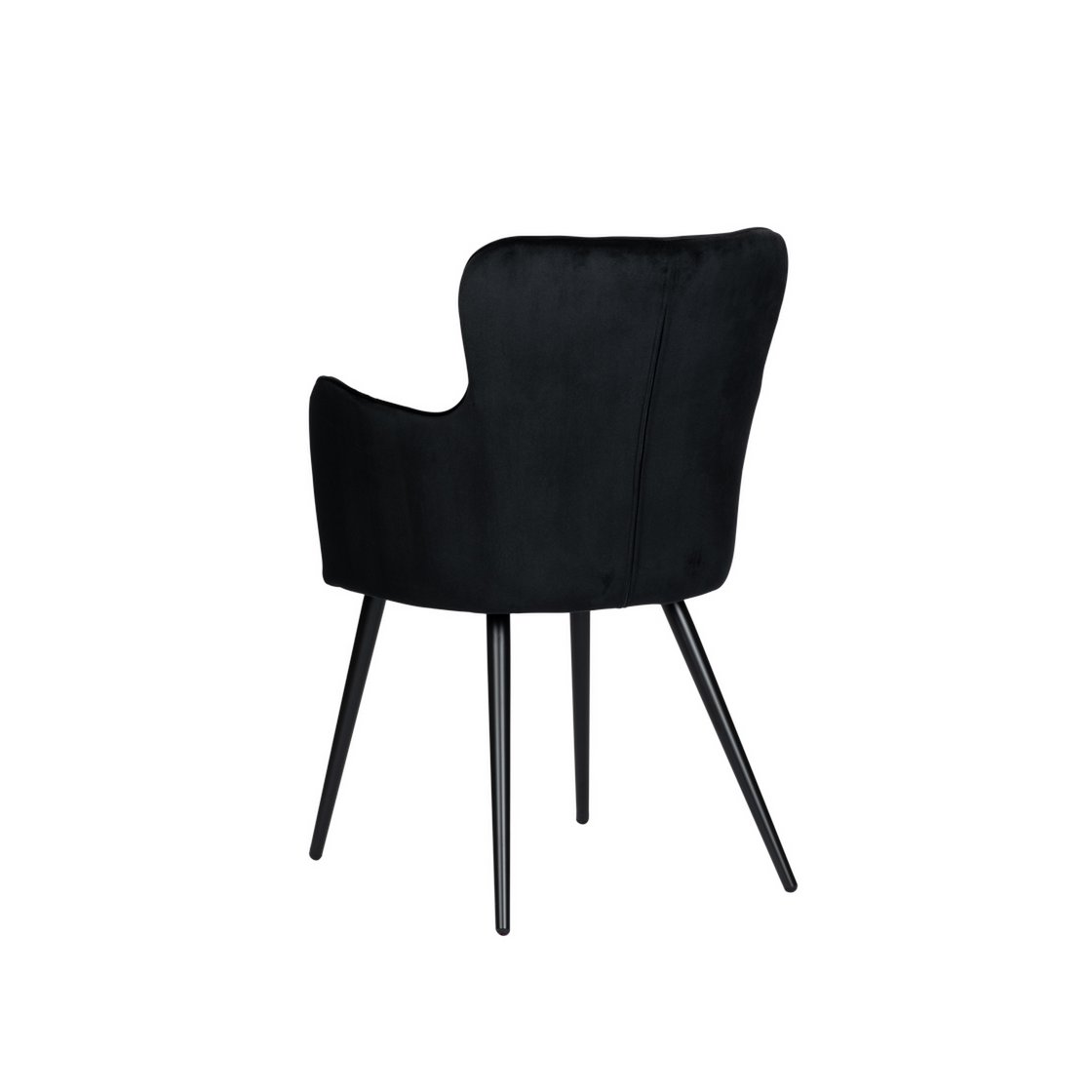 Ohrensessel schwarz (2er-Set)