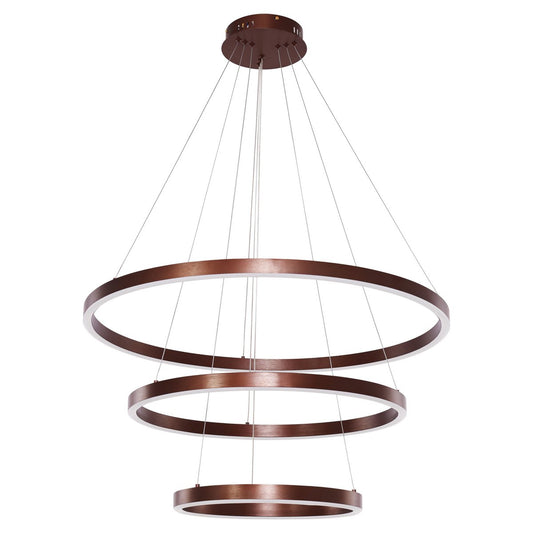 Hängende Lampe Neo Kaffee | 3-Ring 40+60+80 cm