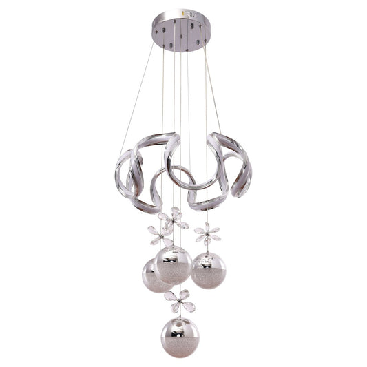 Hanging Lamp Clove Chrom | 50 cm