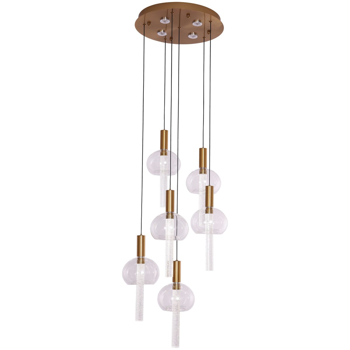 Hanging Lamp Tubey Kupfer Gold | 6 - 40 cm