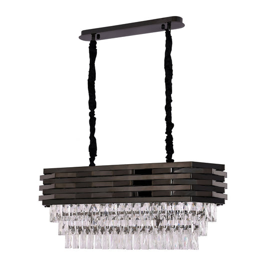 Hanglamp Crystal Black | 80x30 cm