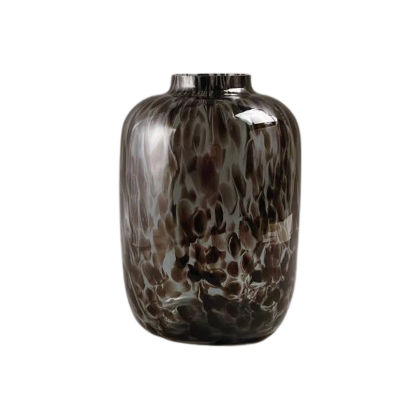 Cheetah Vase Smoke Medium