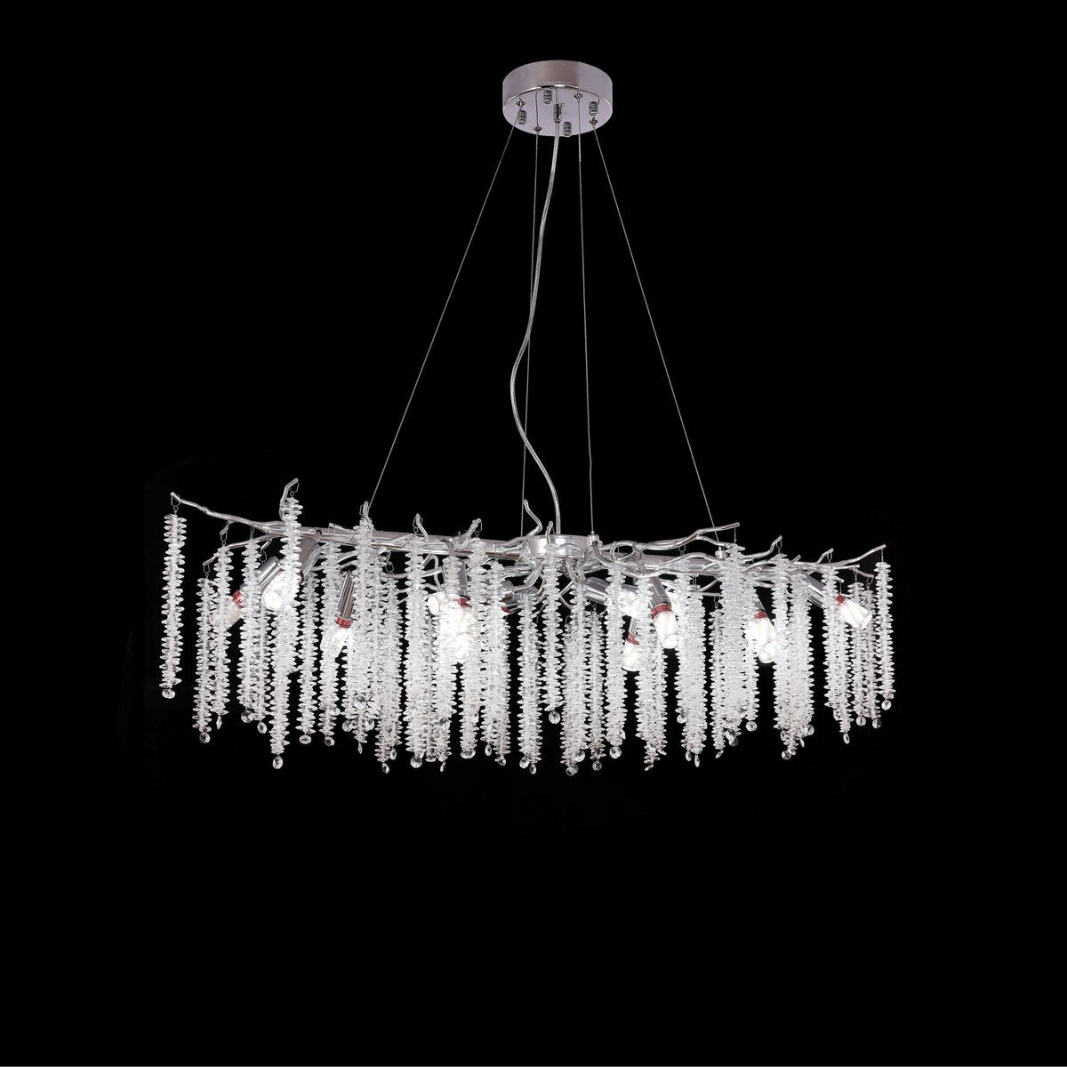 Hanging Lamp Frost Silber 100x40 cm