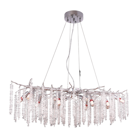 Hanging Lamp Frost Silber 100x40 cm