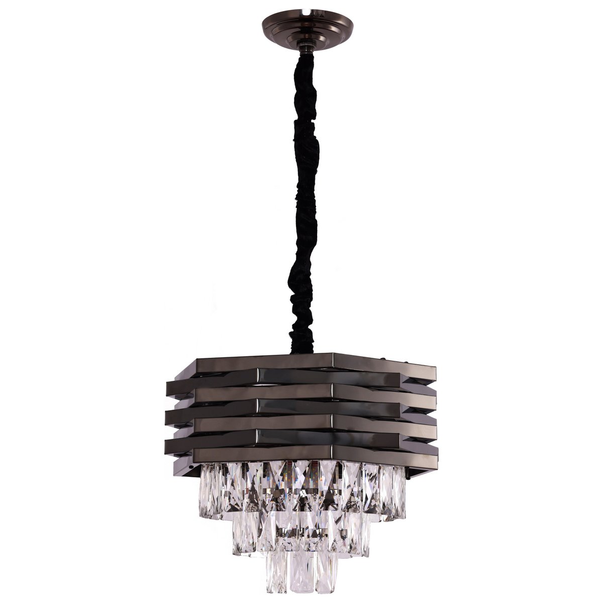 Hanglamp Crystal Black | 40 cm