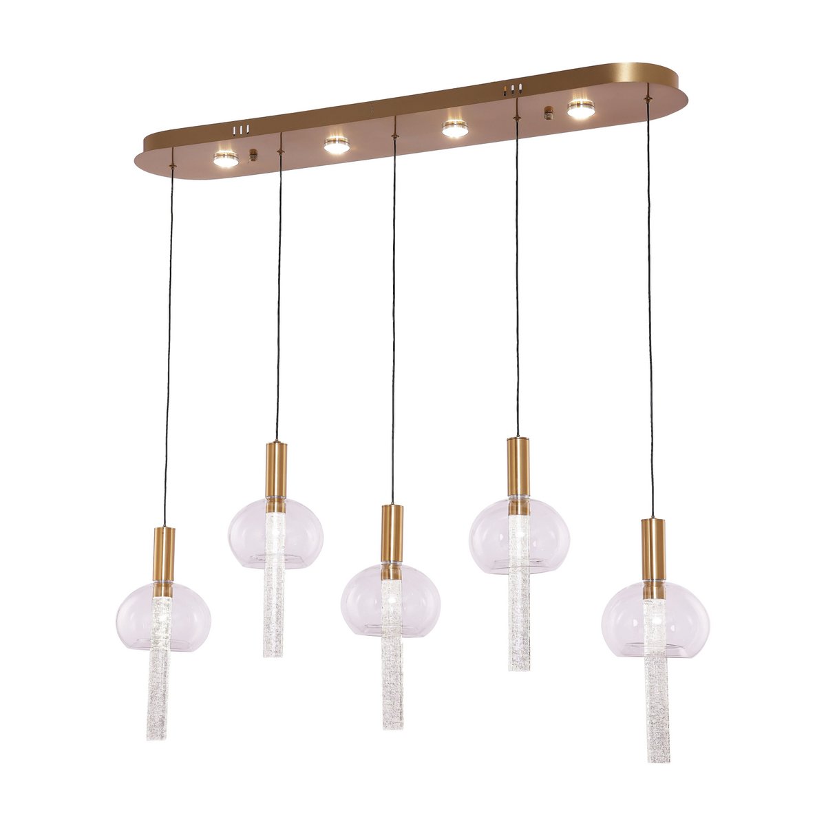 Hanglamp Tubey Kupfer Gold | 5 - 100x20 cm
