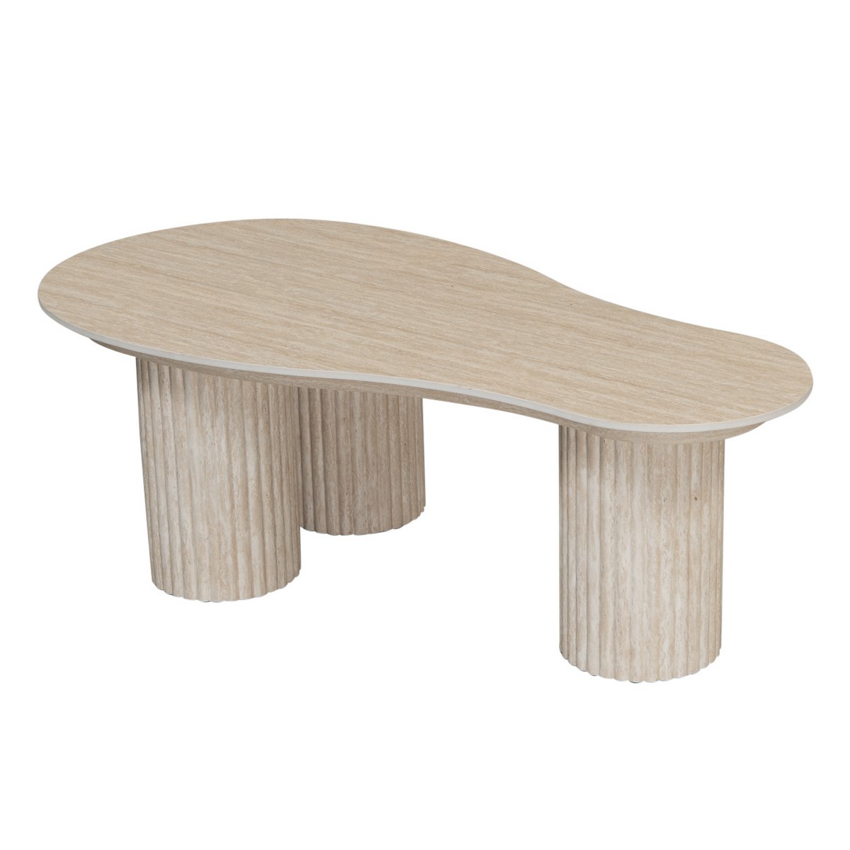 Craft Couchtisch, groß, aus Keramik, Travertin